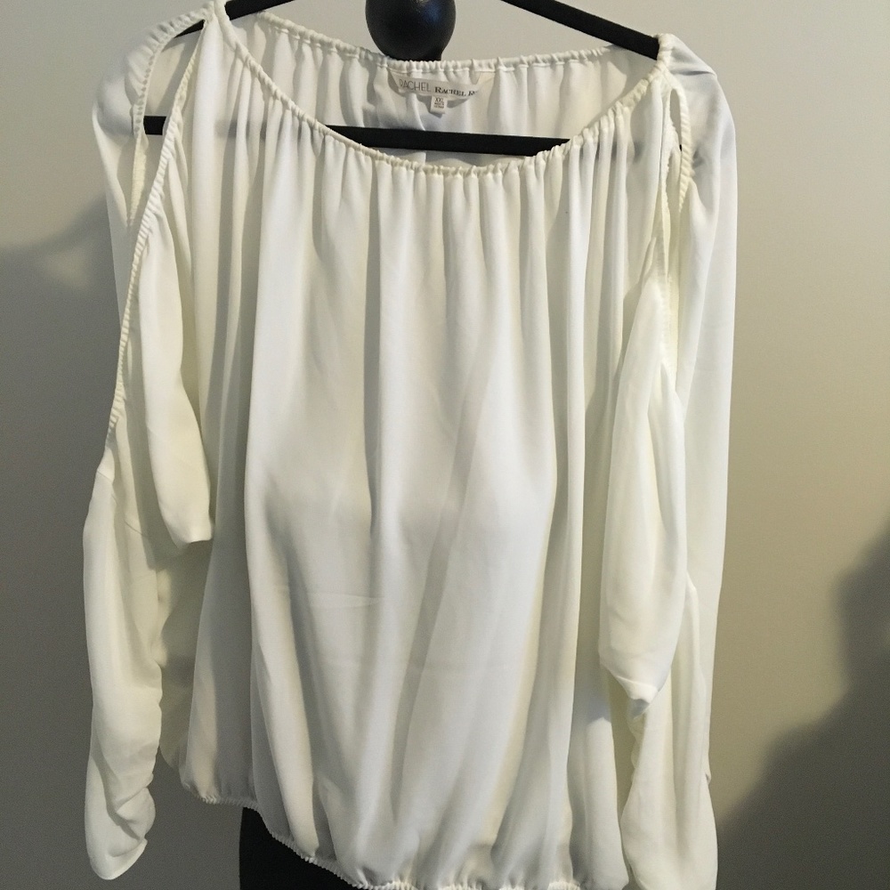 White sheer blouse